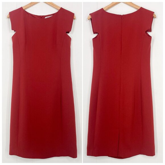 MM Lafleur The Sarah Dress Shift Career Professional Washable Size 4 Chili Flake - Picture 1 of 12